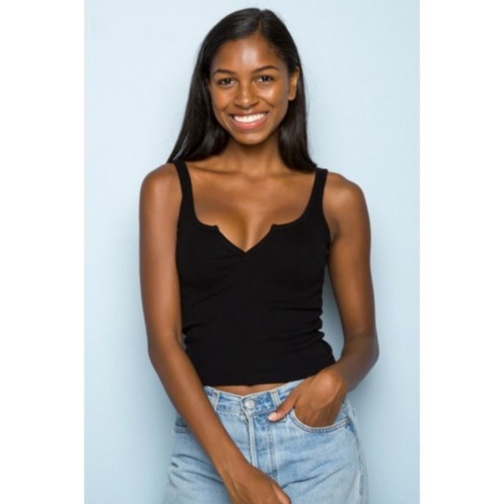 SOLD — Brandy Melville Split Neck Crop Tank
